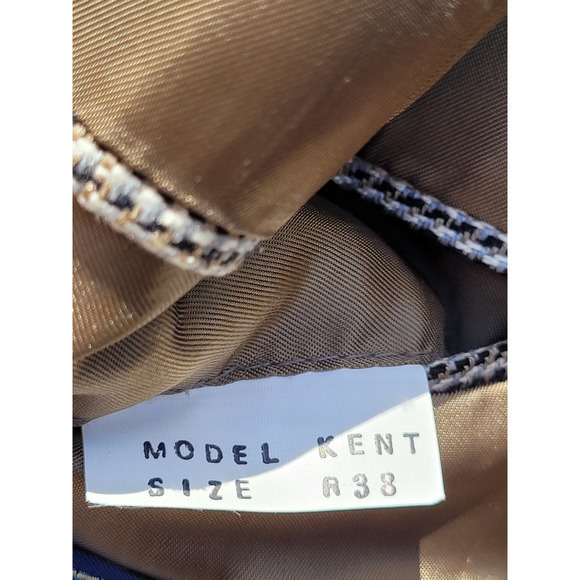 Vintage Robert Alexander Beige and Black Check Tweed 2 Button Blazer - Picture 8 of 12